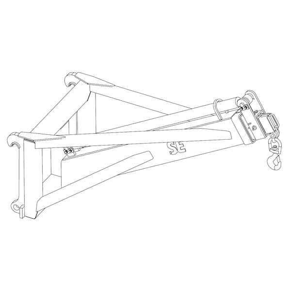 Materialhanteringsarm - hydraulisk, 5ton, Stora BM-fäste, SE Equipment