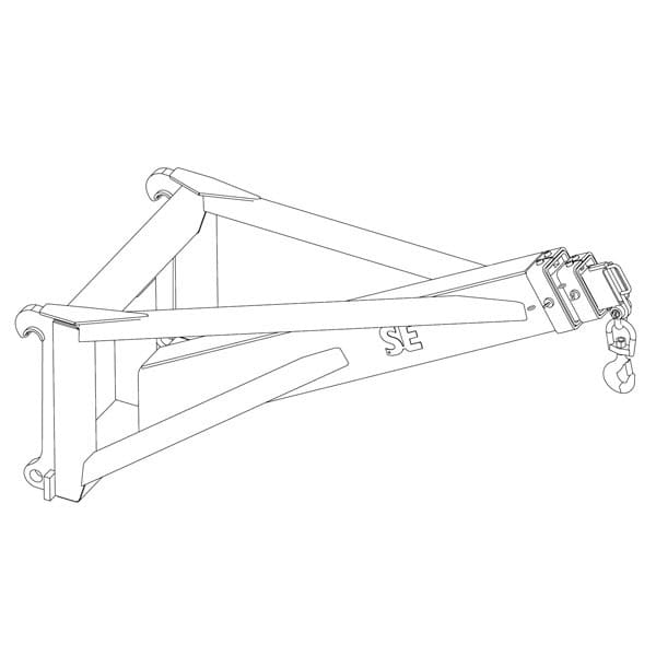 Materialhanteringsarm Stora BM-fäste, 5ton, SE Equipment