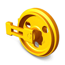 Ledarhjul för larvband